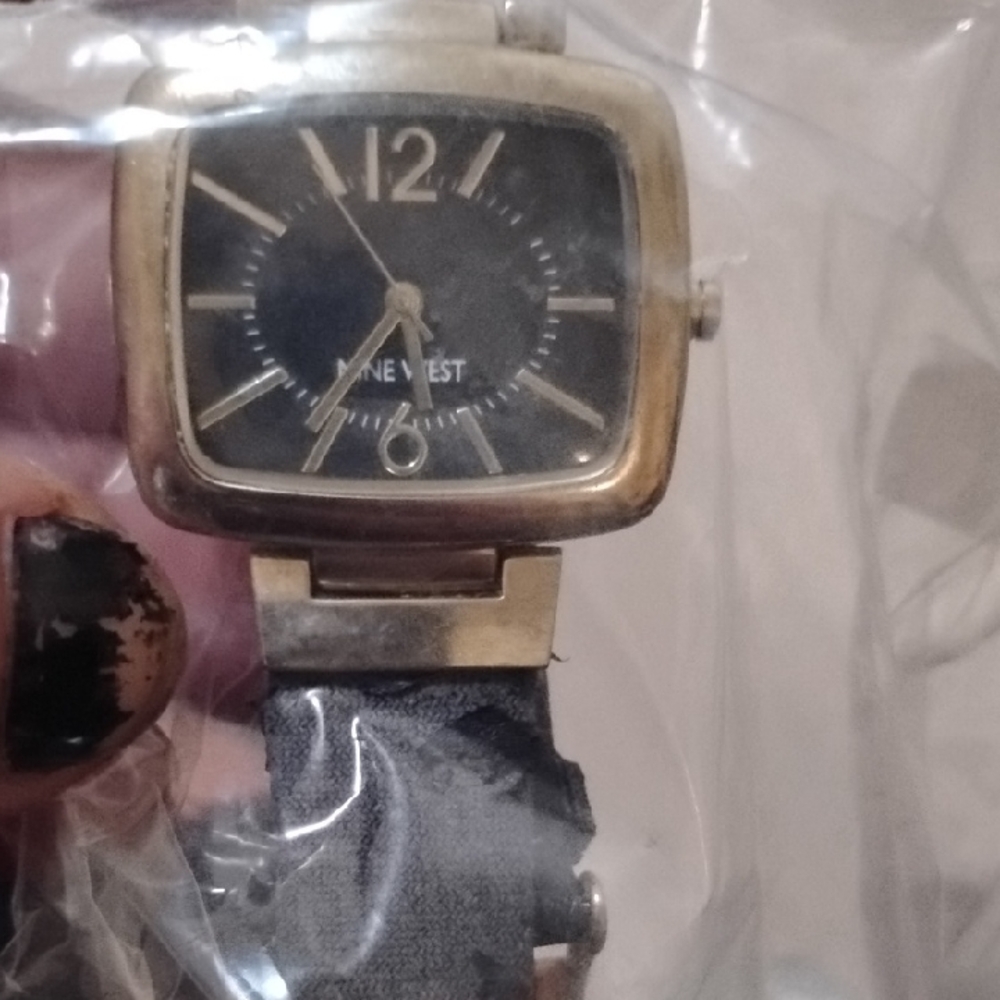 Nine West Gold Square Case Men's Watch